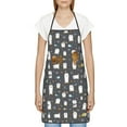 thumbnail image 3 of Easygdp Lovely Penguin Apron Waterdrop Resistant with 2 Pockets,Oil Resistant Cooking Kitchen Chef Apron for Women Men, 3 of 7