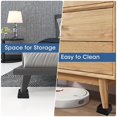 thumbnail image 3 of Bed Risers 1 Inch, 6pcs Adjustable Bed Furniture Riser, Heavy Duty Bed Lifts Risers with Rubber Pad, 3 of 5