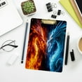 thumbnail image 7 of Acrylic Clipboards with Low Profile Clip, A4 Standard Size 9" x 12.5" File Holder for Writing Drawing, Clip Boards for Doctors Offices, Fire Dragon and Ice Dragon Gifts, 7 of 7