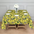 thumbnail image 3 of Yellow Lemon Fruit Slices Square Tablecloth,Waterproof Square Table Cover,Wipeable Spillproof Washable Table Cover for Home Kitchen Party Decor 42"X42"(107x107cm), 3 of 6