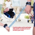 thumbnail image 4 of Correa de muñeca antipérdida para bebés y niños de 2,5 m con cerradura de seguridad y arnés para niños pequeños (azul), 4 of 14