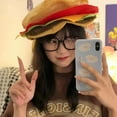 thumbnail image 6 of Sofullue Funny Hamburger Headgear Cartoon Burger Hat Photo Prop for ​Family Gathering, 6 of 11