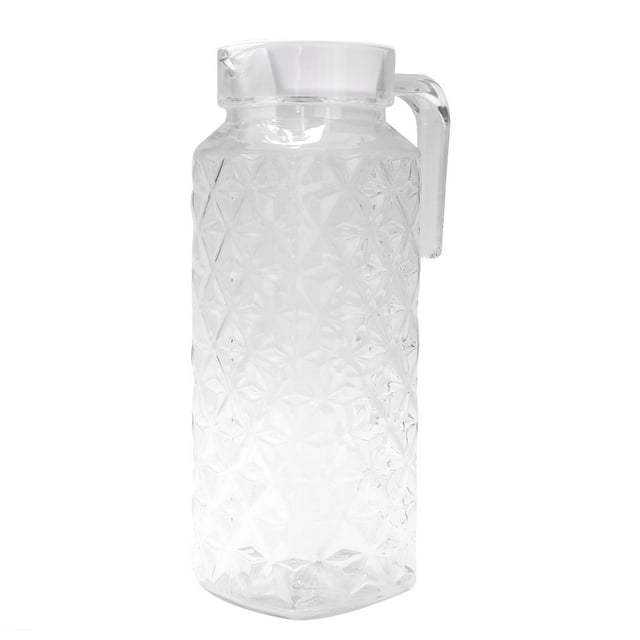 Hervidor de agua acrílico con diseño de rombos para el hogar, transparente, 1,1 l