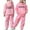 Pink, variant on CHENge Girls Pants Set - 2 Piece Girls Sweatpants and Hooded Pullover Sweatshirt Youth Kids Activewear Set