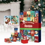 Advent Calendar 2023 Xmas Jigsaw Puzzles 24 Day Christmas Puzzle Calendar Premium Home Decoration Scene Props Funny Game Gift