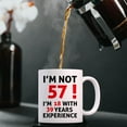 thumbnail image 5 of 57th Birthday Gifts for Men, Funny 57 Year Old Gift Coffee Mug, 1964 57th Birthday Mugs for Him, Dad, Uncle, Husband, Brother, Grandpa, Friend, 11 oz Tea Cup I''M NOT 57, 5 of 6