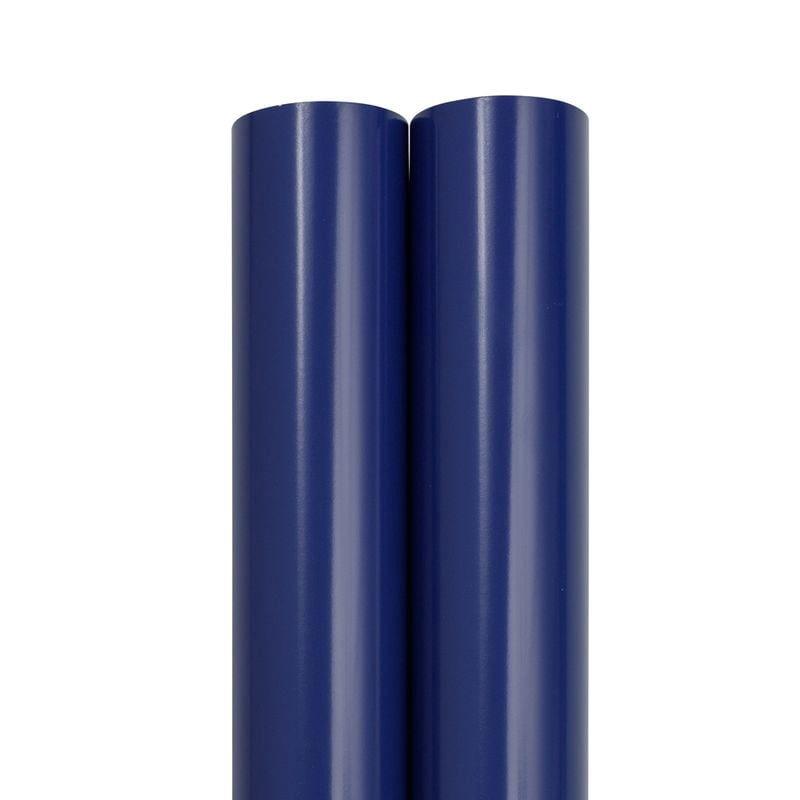 JAM Paper Glossy Wrapping Paper, 52.6 Sq ft Total (17 in x 18 Ft Each), Royal Blue, 2 Rolls