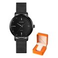 thumbnail image 5 of Reloj pulsera Skmei 1528 con correa de acero inoxidable color negro, 5 of 5