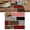 Red, Brown, Black, White, variant on Animal Fur Print Table Runner, Green Giraffe Zebra Striped Abstract Washable Cotton Linen Table Runners 120 Inches Long, Dresser Scarf Runner for Dining/Living Room/Kitchen/Square Tables 13''x120''
