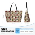 thumbnail image 4 of Easygdp Rustic Plaid Forest Lodge Bolsa de Viaje de Playa de Gran Capacidad, Bolsa Tote Perfecta para la Playa, Escapadas de Fin de Semana y Viajes, 4 of 7
