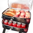 thumbnail image 5 of Santa Claus Double Layered Insulated and Refrigerated Lunch Bag with Two Compartments, Large Capacity, and Hand Carry Handle - 7.1x11.4x16.1 Inches, 5 of 6