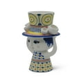 thumbnail image 2 of Bjrn Wiinblad Vase Lady with Hat Blue, 2 of 7