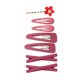 thumbnail image 3 of 7 pinzas para el pelo para niñas, accesorios para el cabello, herramienta de peinado de regalo, accesorios de moda para el cabello Rosa roja, 3 of 9