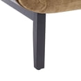thumbnail image 4 of Christopher Knight Home Accent Armchair with Wrap-Around Backrest, Solid Wood Frame, Tan, 4 of 8