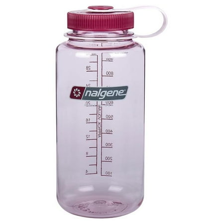 nalgene bottle mouth wide water pink clear quart everyday qt outdoorshopping bpa lid
