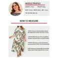 thumbnail image 6 of ZANZEA Women Casual 3/4 Sleeve Floral Printed Holiday Bohemian Dress FZH, 6 of 14