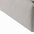 thumbnail image 4 of Shar Modular Ottoman, Pillow Top Cushion, Plush Ivory Linen Fabric, 4 of 5