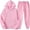 pink, variant on Unisex Two Piece Set Casual Tracksuit Running Sportswear 2022 Fall Winter Sets Clearance Outfits Men's And Women's Long Sleeve Pullover Hoodies Sweatshirt Sweatpants Suit