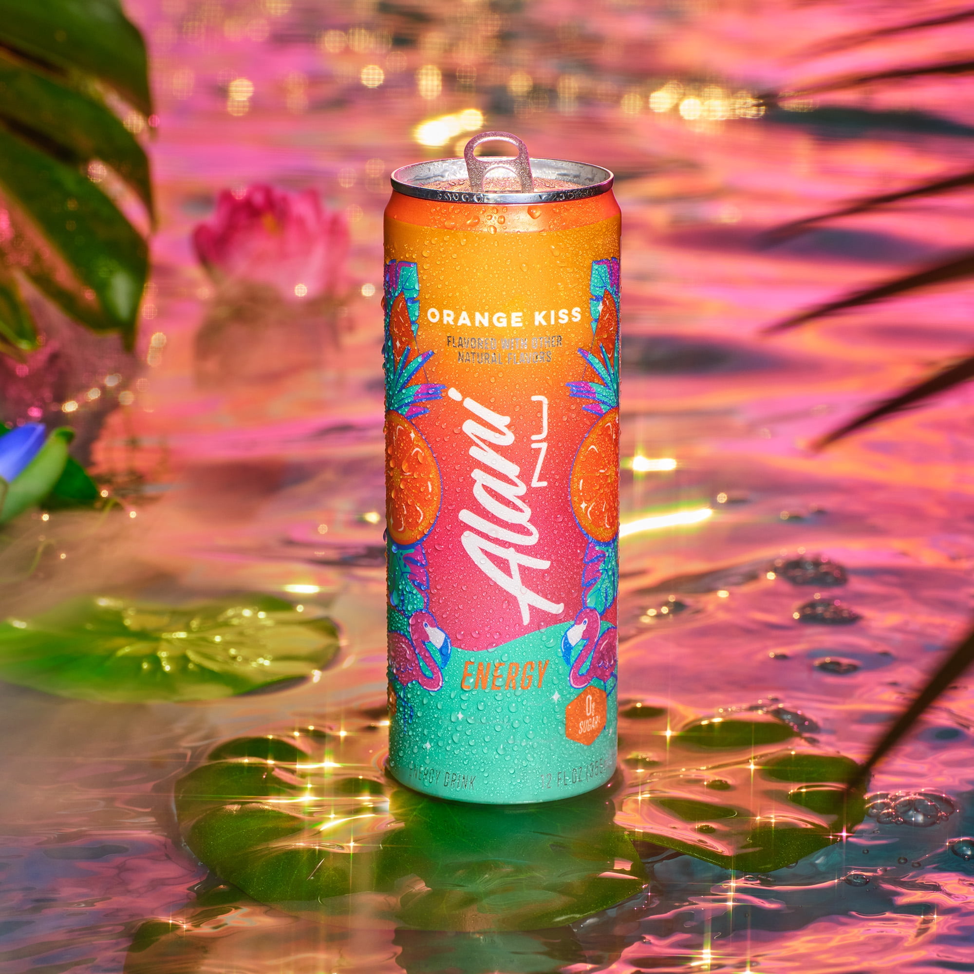 aroma♡ Alani Nu Energy Drink, Orange Kiss, Zero Sugar, 200mg Caffeine, 12