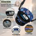 thumbnail image 4 of TSOVTHRID Blue Leaf Print Small Crossbody Bag for Women Cell Phone Purse Wallet Women's Shoulder Bag Handbags Wallet Purse with Card Slots for Women Travel Shopping, 4 of 7