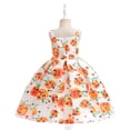 thumbnail image 3 of Girls Halloween Pumpkin Dresses Kids Princess Skirt, 3 of 10