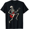 thumbnail image 1 of Camiseta de esqueleto para tocar guitarra, música, regalos para hombres y mujeres, 1 of 2