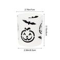 thumbnail image 3 of Yhmxh Halloween White Frosted Glass Votive Candle Holder, Jack-O'-Lantern & Bat Design Tealight Cup, Spooky Cute Halloween Decor for Table Centerpieces, Fireplace, Party, and Fall Home Decor, 3 of 6