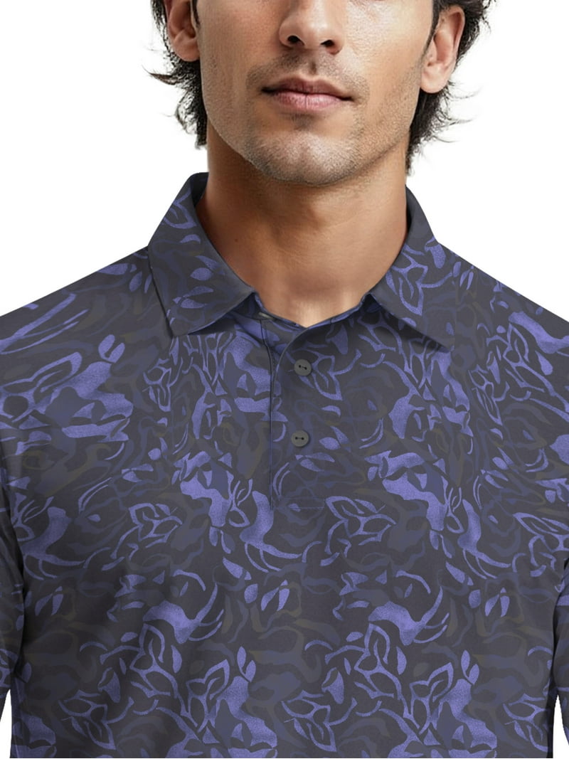 CPG GOLF 花柄 ネイビー シャツ サイズ3 新品 Ben Hogan Men's & Big Men's Performance Nocturnal Tropical Short