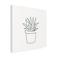 thumbnail image 4 of Canvas Wall Art - Line and Brush 'Line Succulent 2' Wall Art for Living Room, Bedroom, or Office Décor by Trademark Fine Art - 35 x 35 Inches, 4 of 4