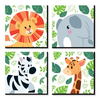 Wall Décor Wall Hangings Zoo Animal Prints Safari Baby Decor Jungle ...