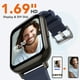 AGPTEK 42mm Smartwatch, Compatible avec Android et iPhone, Moniteur de Fréquence Cardiaque, Cadran DIY Montre et Plusieurs Sports, IP68 Imperméable à l'Eau ( LW31 - Bleu) – image 2 sur 6