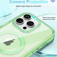 thumbnail image 3 of ELEHOLD Full Body Magnetic Case for iPhone 15 Pro,Built-in Front Screen Protector 360 Protection Compatible with Mag Safe Transparent Clear Shockproof Cover for iPhone 15 Pro,Green, 3 of 7