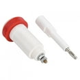 thumbnail image 4 of Conectores macho y hembra de alto voltaje con conector cruzado tipo banana blanco y rojo, 4 of 8