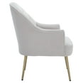 thumbnail image 4 of Safavieh Areli Modern Wood and Fabric Dining Arm Chairs, Light Gray, 4 of 6