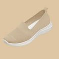 thumbnail image 6 of Womens Slip On Loafers | Breathable Mesh Walking Shoes | All-Day Cushion Comfort Casual Shoes with Flexible Sole | Khaki,Size 39, 6 of 8