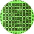 thumbnail image 1 of Ahgly Company Indoor Round Abstract Green Modern Area Rugs, 8' Round, 1 of 4