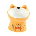 thumbnail image 4 of Cuenco de agua de cerámica para gatos, apto para lavavajillas, prevención de reflujo, alimentación y bebidlevadas, alimentador de mascotas sin , s S Colco Comedero para mascotas, 4 of 7