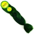 thumbnail image 2 of RastAfri Silky Braiding Hair 5-PACK, JUNGLE GREEN, 2 of 2