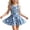 B-Blue, variant on Girls' Swimsuits One Piece Summer Side Floral Shape Jumpsuit Dress Beach Regular Swimwear 10-11 Y