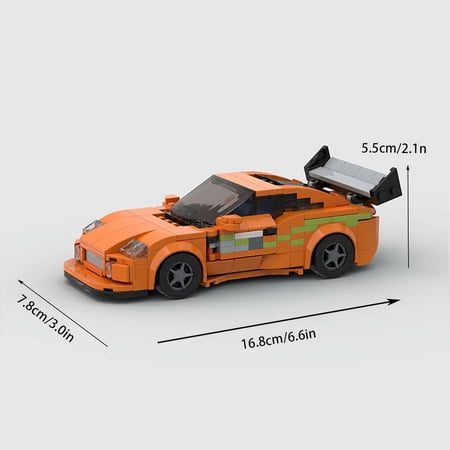 BeeEtMoc MOC Fast & Furious MK4 Supra Sports Car Building Blocks, Ages 6+
