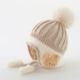 thumbnail image 2 of DHFJKG Baby Fuzzy Pom Hat Winter Knitted Beanie Adorable Animal Design Infant Cap For Boys Girls Cute Hats, 2 of 4