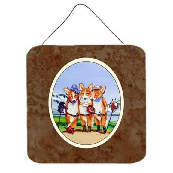 Cowboy Corgi Wall or Door Hanging Prints
