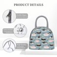 thumbnail image 4 of Lukts Swan Princess On Lake Print Portable Lunch Bag, Lunch Bag Picnic Bag - Waterproof, Heat-insulating and Cold-insulating, Suitable for School, Work, 4 of 6