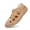 Khaki, variant on Women Flat Woven Roman Sandals Lightweight Beach Shoes Summer