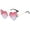 Hot Pink, variant on Fire Flame Sunglasses for Women - Heart Shaped Rave Prom Sun Glasses Women - Halloween Festival Shades Red