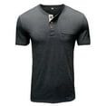 thumbnail image 4 of UKAP Short Sleeve Henley Shirts for Men Fashion Crew Neck Pullover Tops Men Casual Basic Tee T-Shirts, 4 of 5