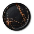 thumbnail image 5 of Stone Lain Zora Porcelain 4 Piece Salad Dinner Plate Set, Serving Dishes, Black & Gold, 5 of 7