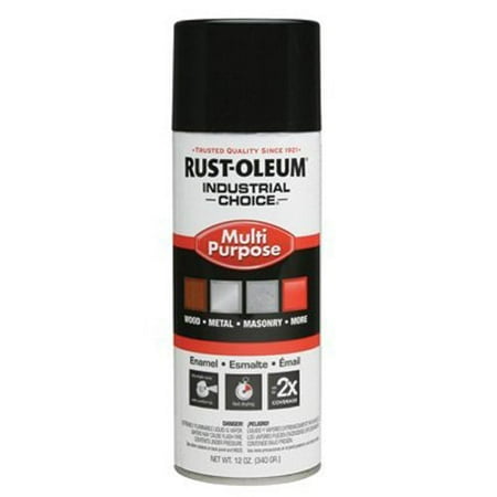 Rust-oleum 1679830 830 Glossy Black Ind. Choice Paint 12oz. Fil.wt.
