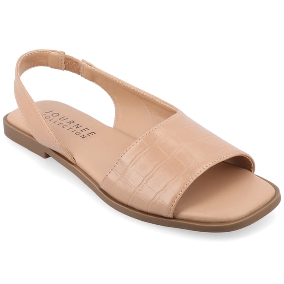 Journee Womens Brinsley Sling Back Flat Sandals, Widths Available
