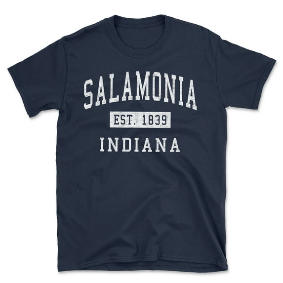 Salamonia Indiana Classic Established Men's Cotton T-Shirt